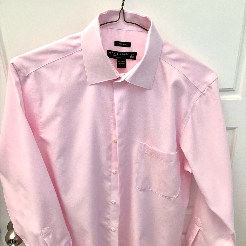 Pronto Umo men’s long sleeves dress shirt 15.5 neck 32/33 sleeves